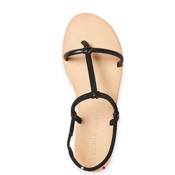 Jack Rogers | Black Bea Leather Sandal - Women NWOT - Picture 2 of 2